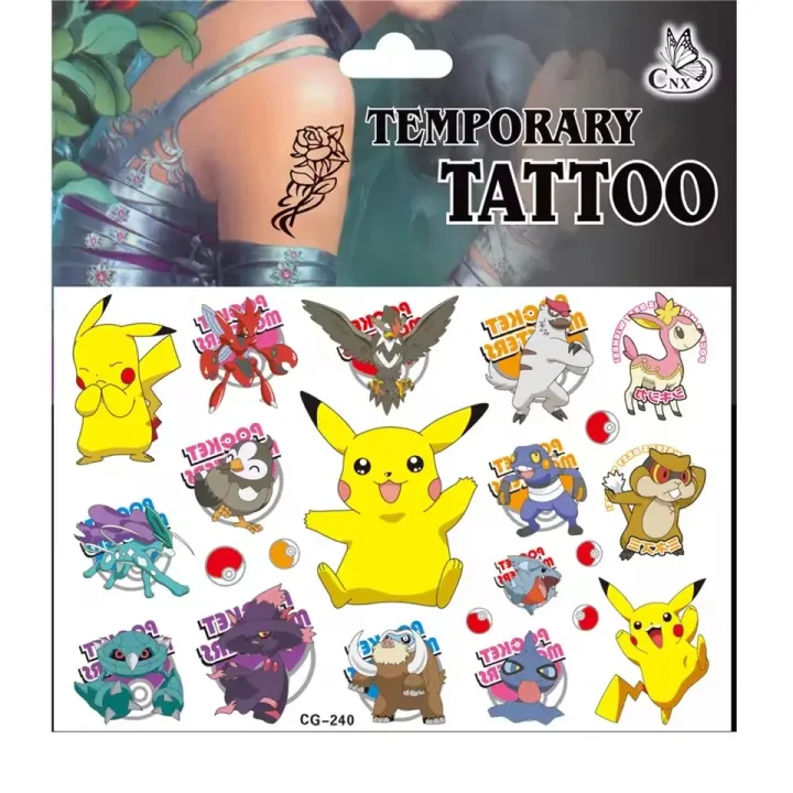 Pokemons Birthday Party Supplies Bracelets Stickers Keychain for Kid Pinata Goody Bag Fillers Cute Pikachus Pokemon Party Favors