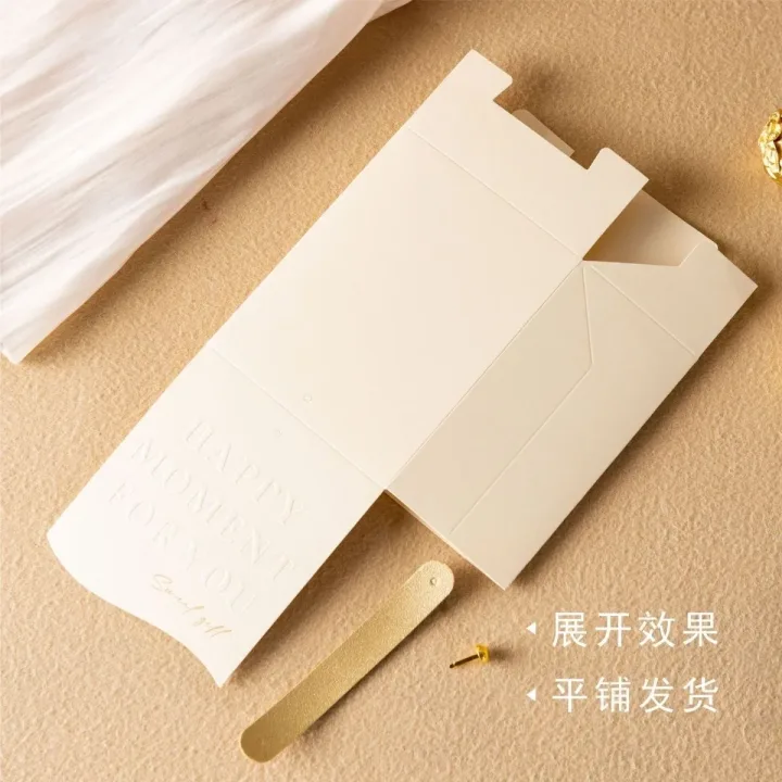 10pcs Creative Leather Portable Gift Box High-end Portable Wedding Candy Paper Box Party Packaging Supplies Paper Box
