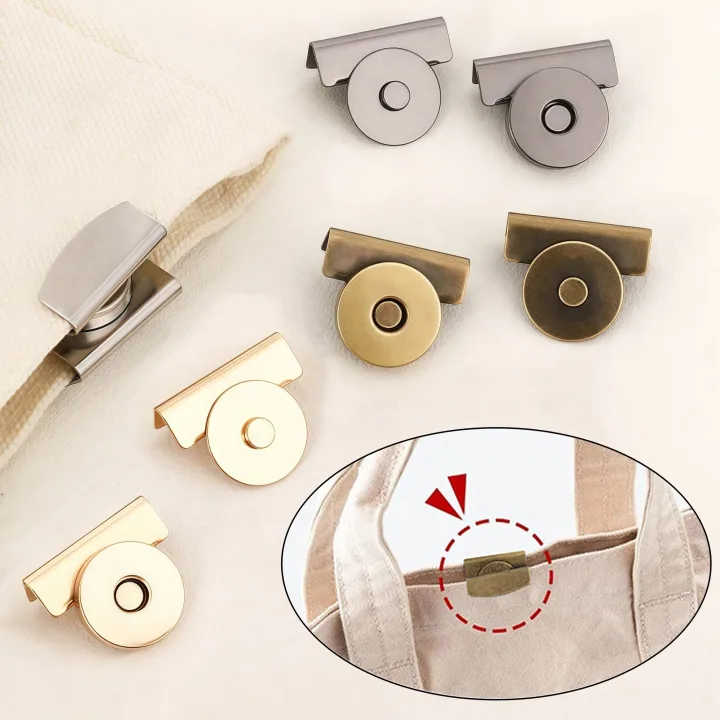 4/12 sets Seamless Magnetic Button Magnet Buckle Hidden Button Snap Button for Shoulder Bag Wallet Clothes DIY Craft Accessories