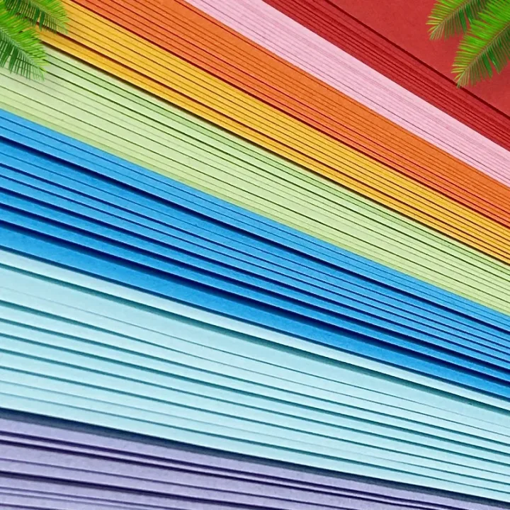 100 Pcs/Set Origami Paper Mixed Set DIY Supplies Colorful Handmade Paper Children's Creative Paper Cutting Handmad Material