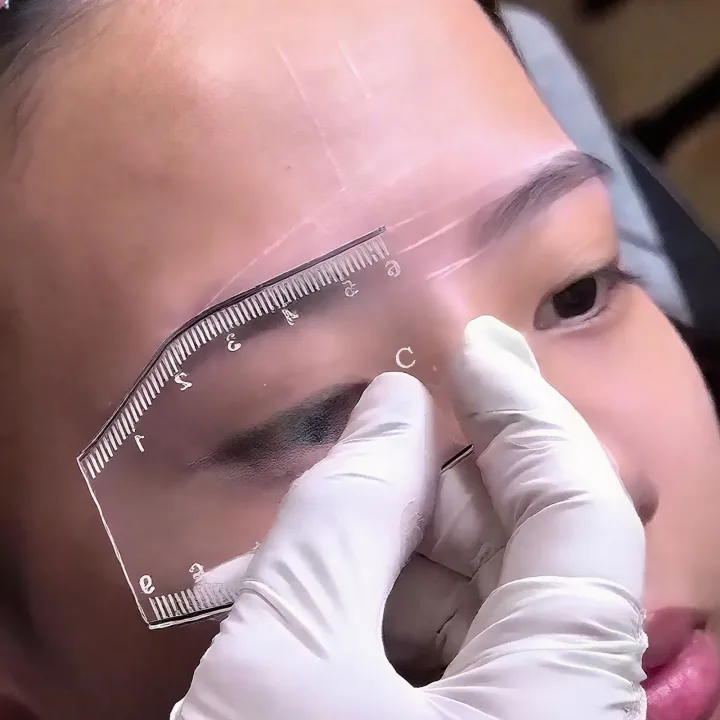 5-Type Eyebrow Shaping Stencil Kit Multi-Style Template Ruler Professional Bros Shaper for Perfect Brow Sculpting Microblading