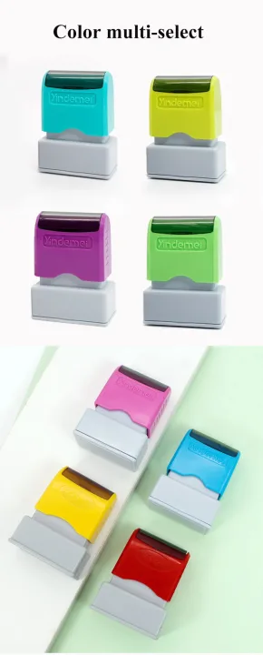 Custom Teacher Name Ink Stamp Signature Calligraphy Selfing-Inking Personalized Letter Stamp For School Student Child