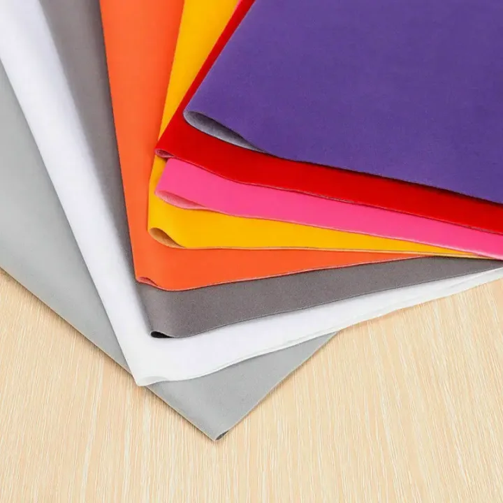 Fabric Adhesive Velvet Sheets with Sticky Glue Back for Art Craft Jewelry Box Liner Furniture Protector Pads Water Resistant DIY