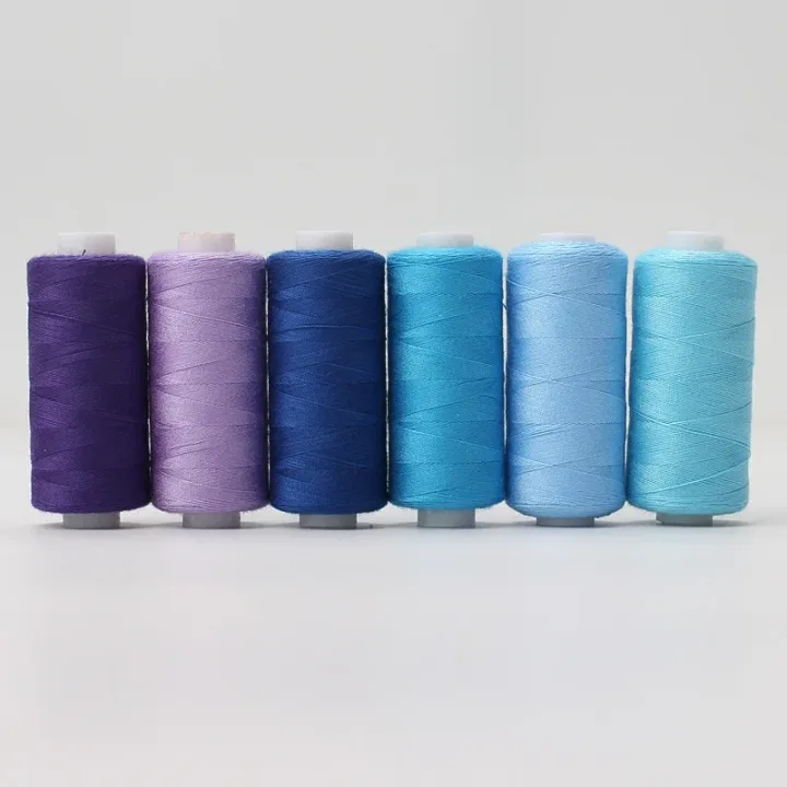 6pcs/Pack Assorted Colors Sewing Thread Polyester Sewing Thread, For Domestic DIY Sewing And Embroidery