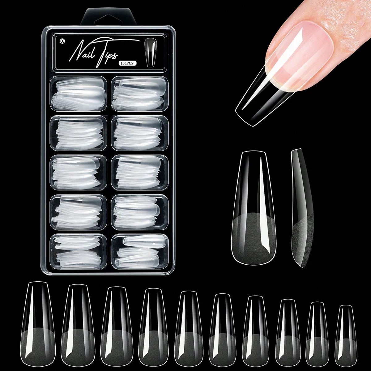 100pcs Coffin