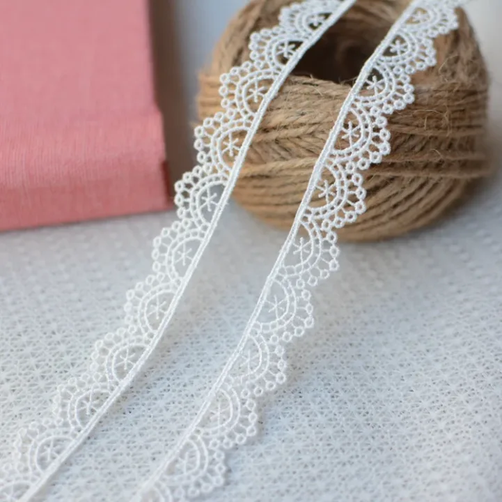 5 Yards High Quality Beautiful Black Lace Ribbon Tape 1.5cm Lace Trim DIY Embroidered For Sewing Decoration African Lace Fabric
