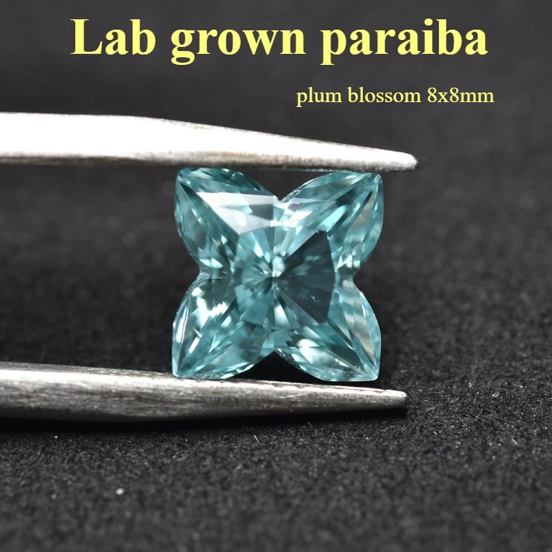 Plum 8x8mm3.5-4.1ct