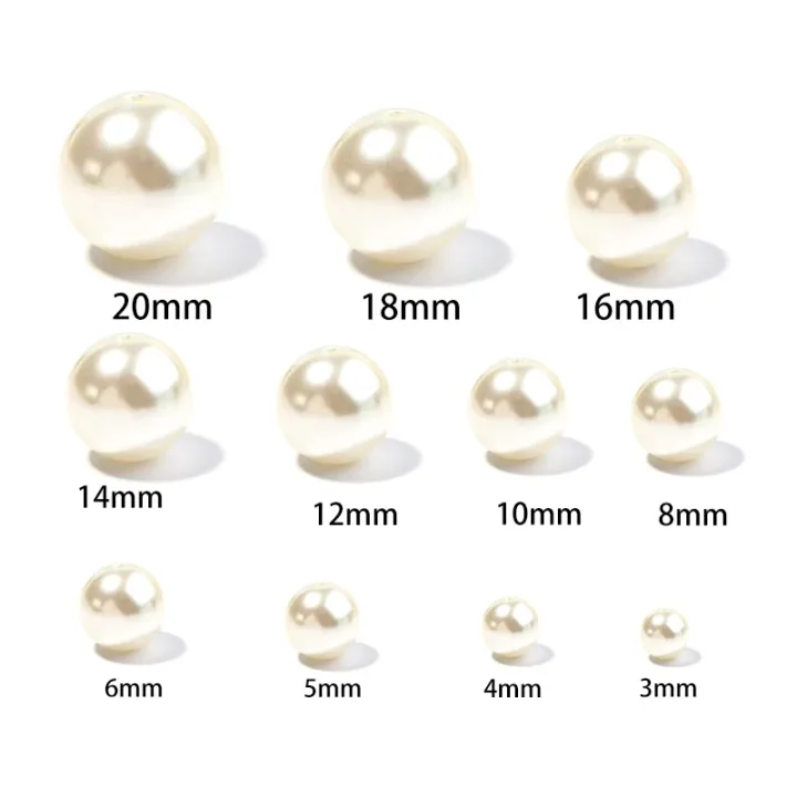 50-1000pcs/Lot Round ABS Imitation Pearl Beads Loose Beads Plastic Acrylic Spacer Bead For Jewelry Making Diy Bracelet Necklace