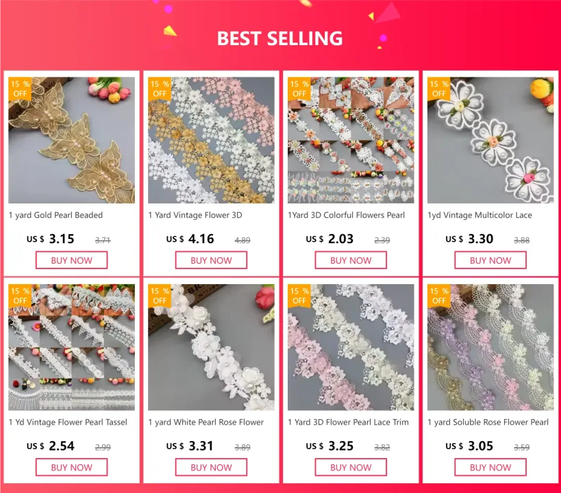1 yard 4cm Purple Peacock Pearl Beaded Flower Embroidered Lace Trim Ribbon Applique DIY Wedding Dress Sewing Craft Decoration