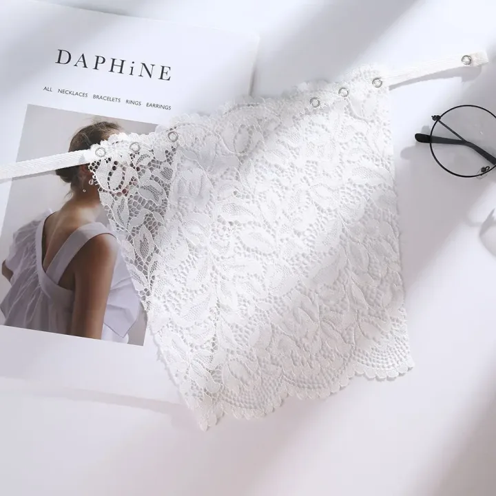 Lace Invisible Bra Privacy Cleavage Cover Underwear Anti Peep Brassiere Seamless Wrap Chest Strapless Lingerie Tube Tops