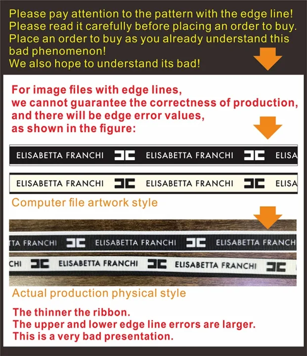 Customized Satin Grosgrain Color Pattern Printed Ribbon Personalized Label Ribbon Flower Fruit Packaging and Party Ribbon