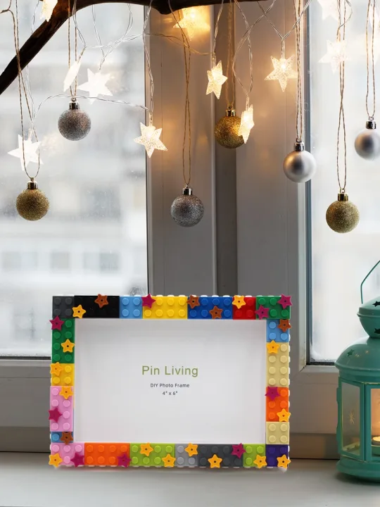 1PC Decor Photo Frame DIY Star Sky Simple Color Block Picture Frame For Home Decoration Birthday Gift