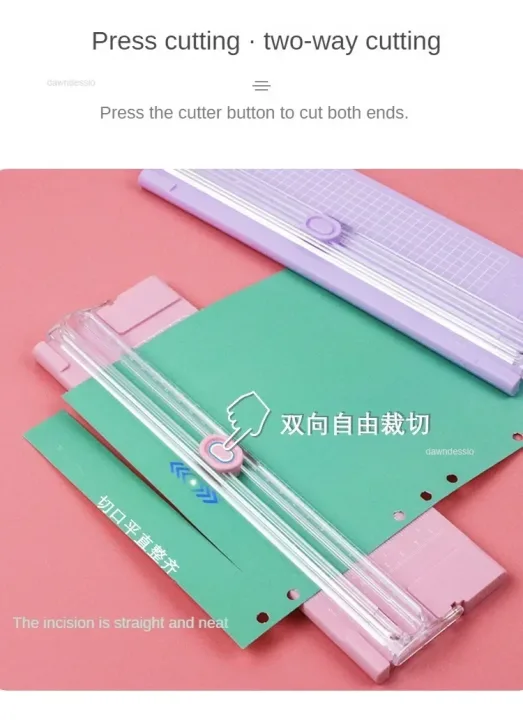 Plastic Base Paper Trimmer Portable A4 Paper Cutting Machine Photo Cutter Scrapbook Blade Home Office Art Crafts Tools