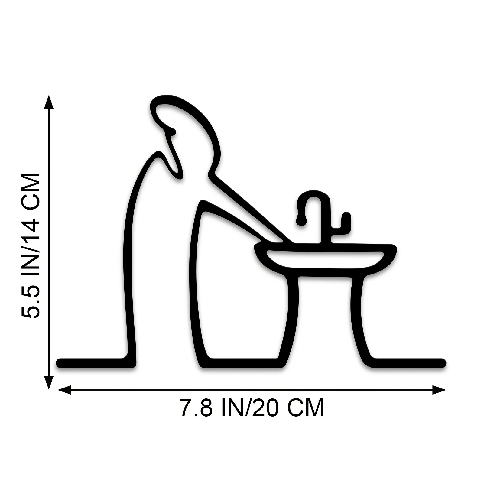 Man and sink