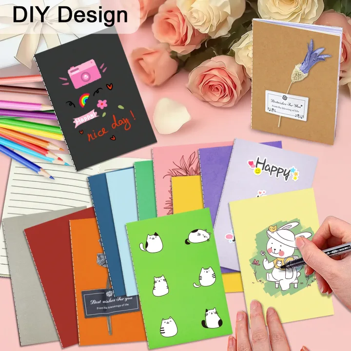 24 Pack Pocket Notebook Journal Bulk, College Lined Paper with Softcover, Small Memo Notepad for Writing/Drawing Diary/ Subject