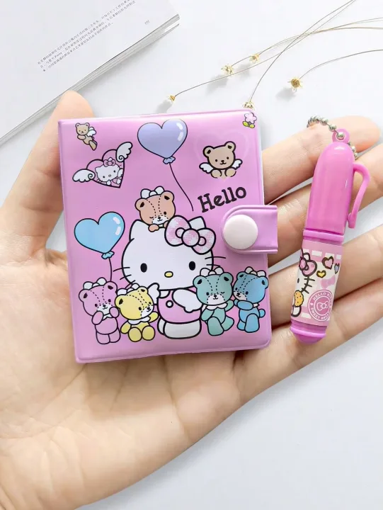 1/4/8/16pcs Hello Notebook Kitty Journal Small Size Kawaii Miini Portable Ledger School Supplies Stationery Birthday Gifts