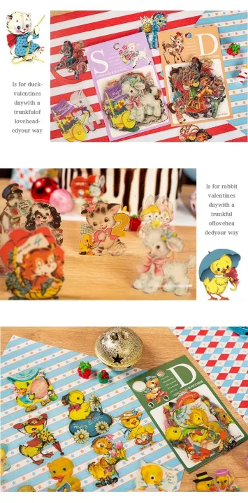 40pcs/lot Kawaii Stationery Stickers animal amusement park DIY Junk Journal Paper stickers Planner Decorative Mobile stickers