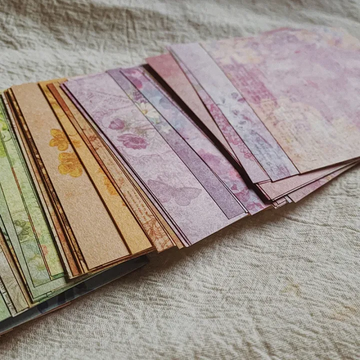 150 Sheet Rainbow Color Texture Background Small Craft Paper Junk Journal Ephemera Album Collage Scrapbooking Material Paper