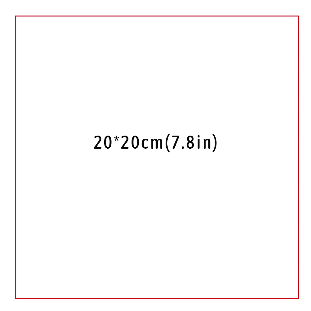 rectangular  20X20cm