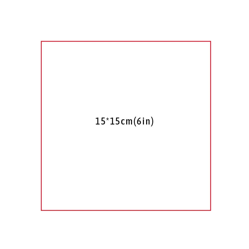 rectangular  15X15cm