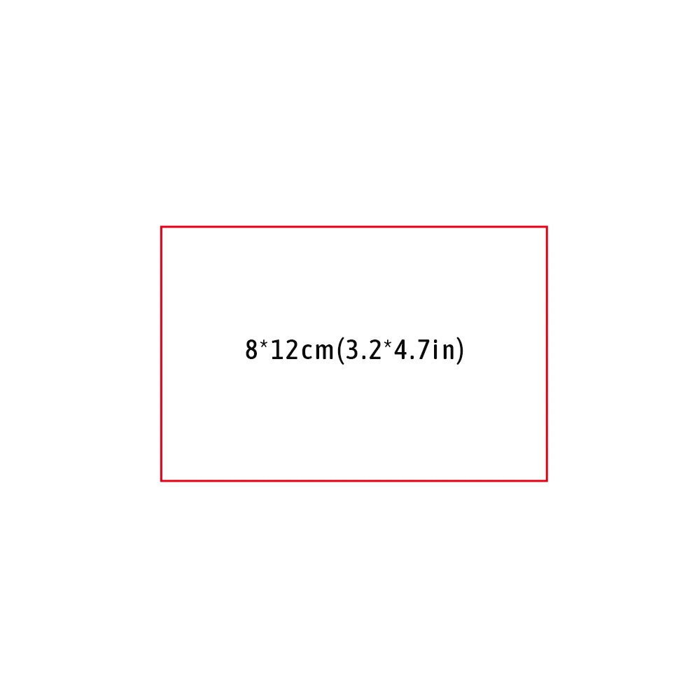 rectangular  8X12cm