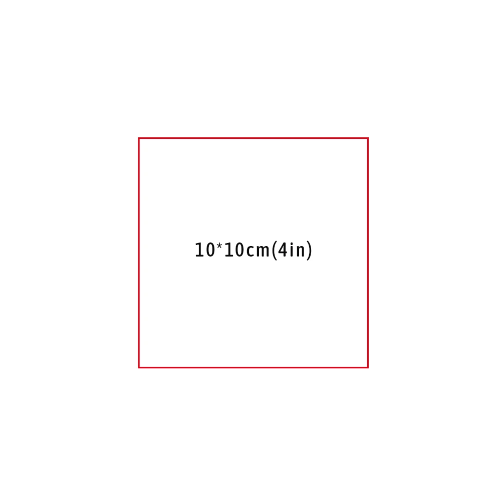 rectangular  10X10cm