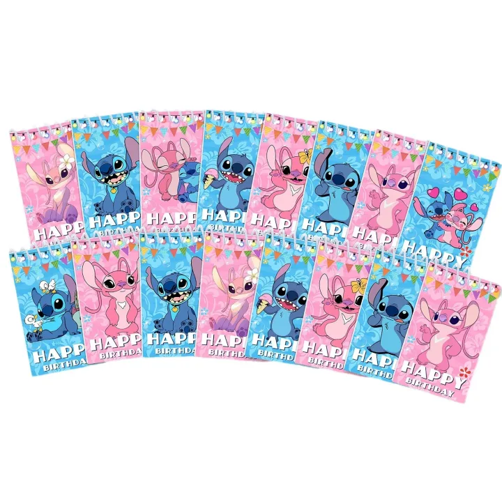 Disney Stitch Notebook Spiral Book Coil Journal Diary Sketchbook Schedules Plan List Notepad School Supplies Stitch Stationery