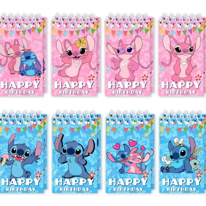 Disney Stitch Notebook Spiral Book Coil Journal Diary Sketchbook Schedules Plan List Notepad School Supplies Stitch Stationery