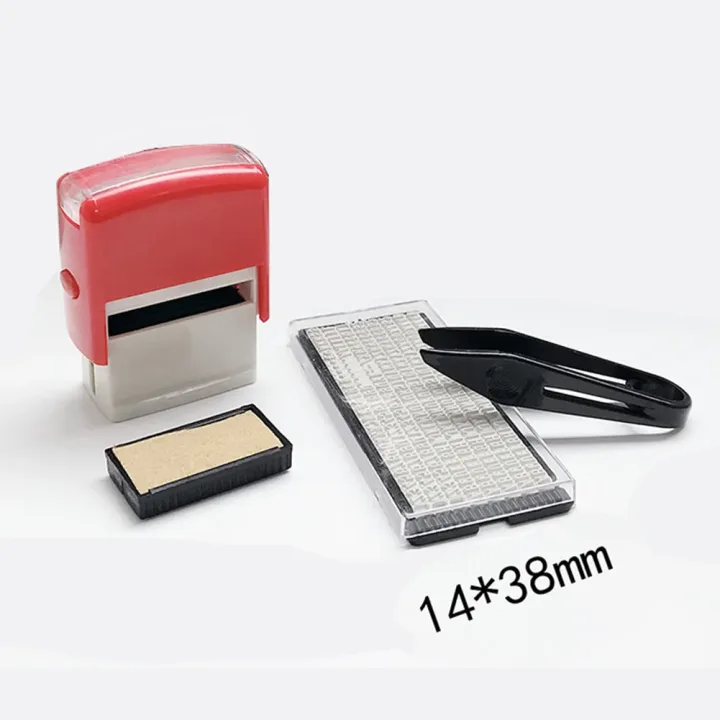 DIY Custom Stamp Rubber Kit Self Ink Dial Assortment Seal Business Number Monogram Printing Stamp tampon encreur personnalisé
