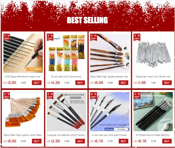 Squirrel hair brush Watercolor Acrylic Paint Brush Art Supplies Set For Drawing Painting brush pen artist oil painting brushes