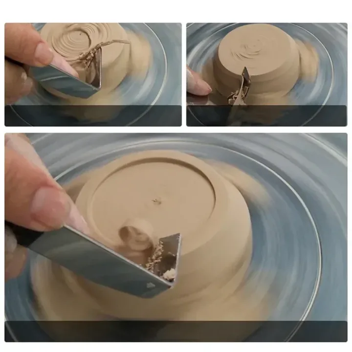 Tools DIY Ceramic Craft Ceramics & Pottery Clay Sculpture Tool Crafts Rubber Handle Stainless Steel Sewing Sculpting Home Arts