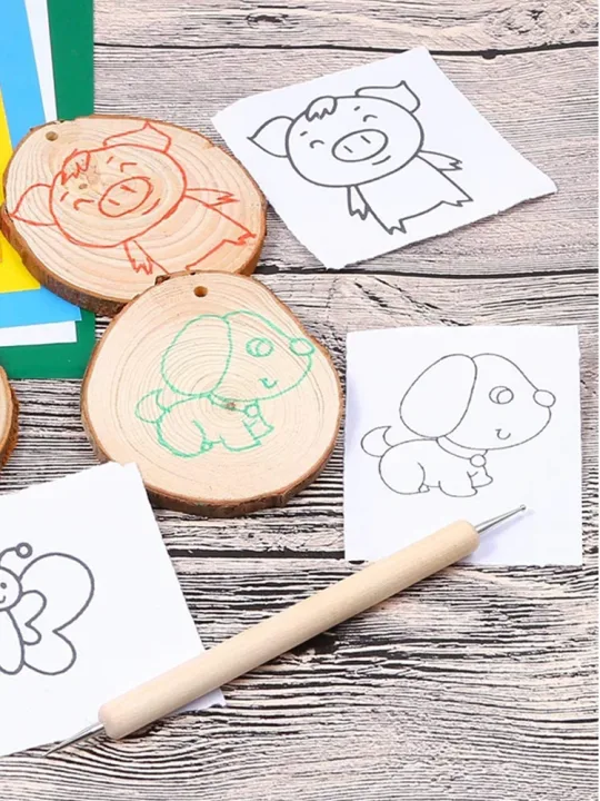 10Pcs fabric carbon paper water-soluble handmade cross stitch tool supplies DIY fabric transfer paper embroidery tool sewing acc