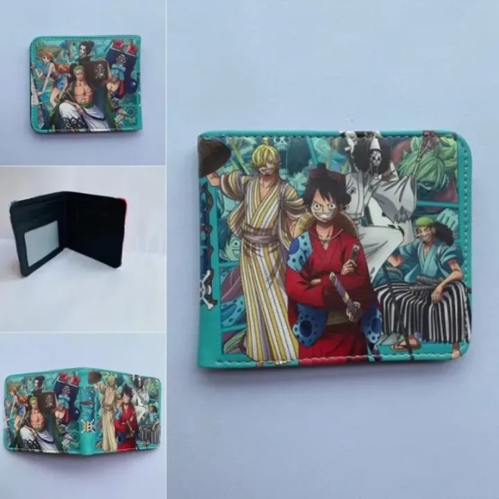 Anime One Piece Monkey D Luffy Roronoa Zoro Stylish and Simple Foldable Wallet Student Coin Purse Cute Things for Girls