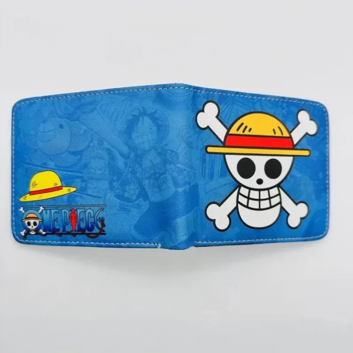 Anime One Piece Monkey D Luffy Roronoa Zoro Stylish and Simple Foldable Wallet Student Coin Purse Cute Things for Girls