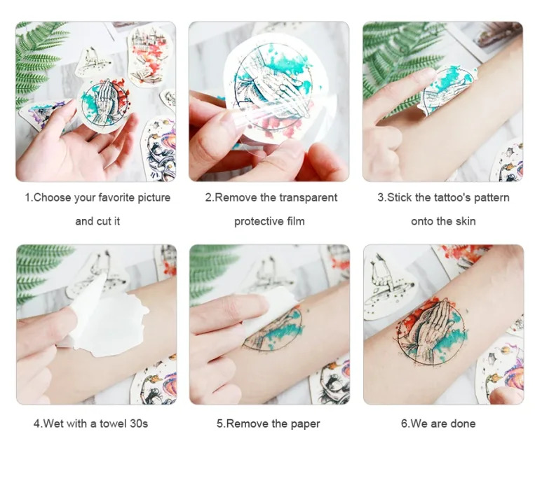 Customized Personalized Waterproof Temporary Tattoo Sticker DIY Fake Tatoo, Make Your Own Custom design Tattoo For Logo/wedding