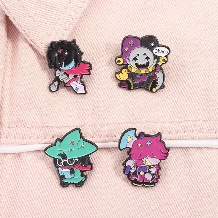 Deltarune Susie Kris Enamel Pins RPG Game Characters Brooches Lapel Backpack Badge Jewelry Accessories Gifts for Fans Friends